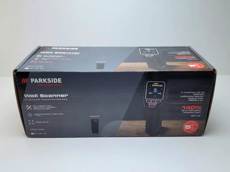 DETEKTOR LOKALIZATOR PRZEWODÓW PARKSIDE PERFORMANCE PPO5 120 A1 KOMPLET