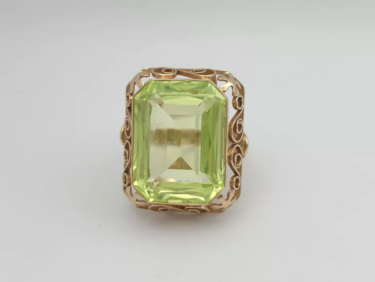 ZŁOTY PIERŚCIONEK - 585 14K R.16 10,38G