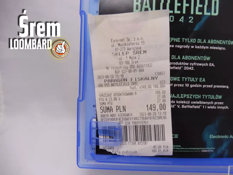 GRA BATTLEFIELD 2042 NA PS5, GWARANCJA, BDB STAN!