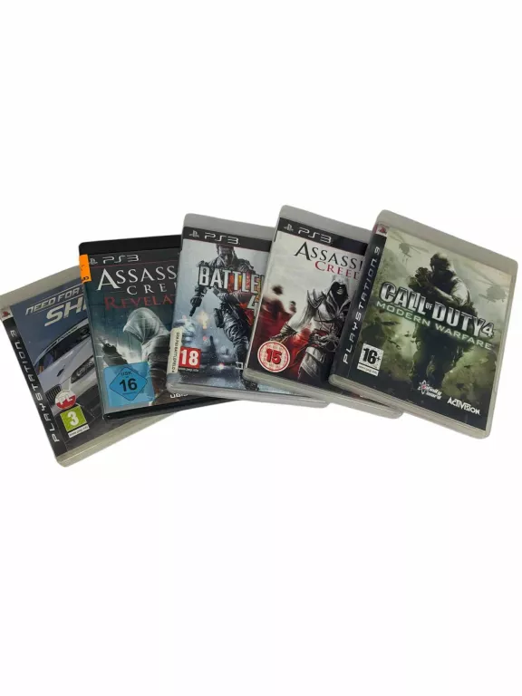KONSOLA PS3 FAT CLASSIC 250GB + 2 PADY + 5 GIER
