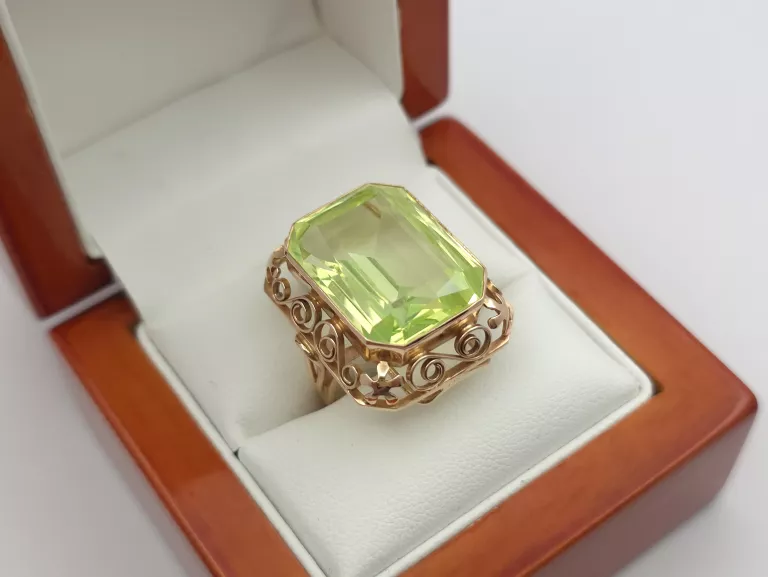 ZŁOTY PIERŚCIONEK - 585 14K R.16 10,38G