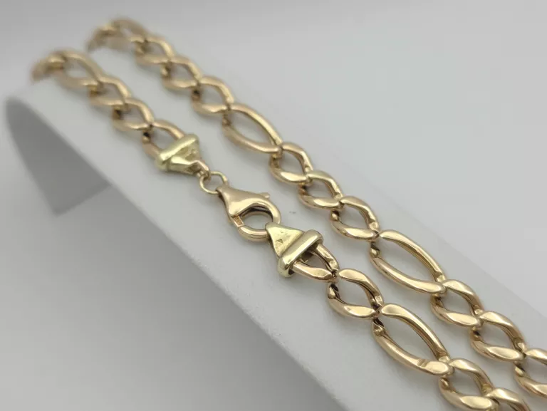 zloty-lancuszek-splot-figaro-585-14k-64cm-1945g-dlugosc-calkowita-6400