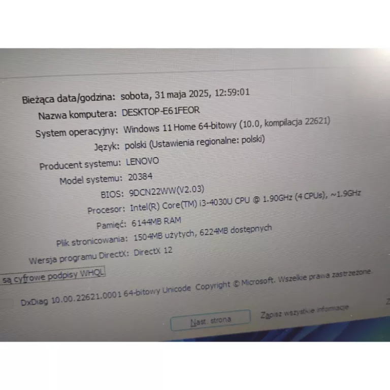 LAPTOP LENOVO B50-70