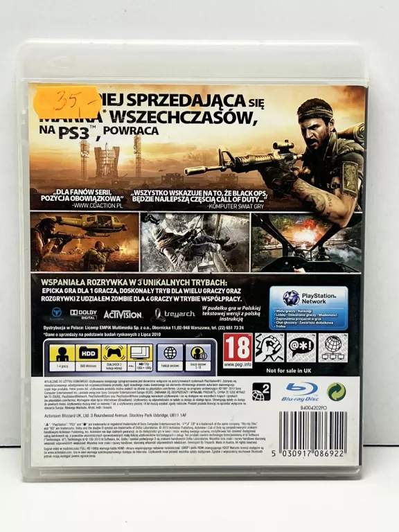 GRA PS3 CALL OF DUTY BLACK OPS