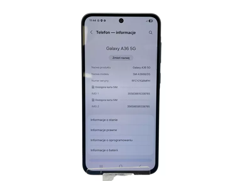 TELEFON SAMSUNG GALAXY A36 6 GB / 128 GB 5G CZARNY
