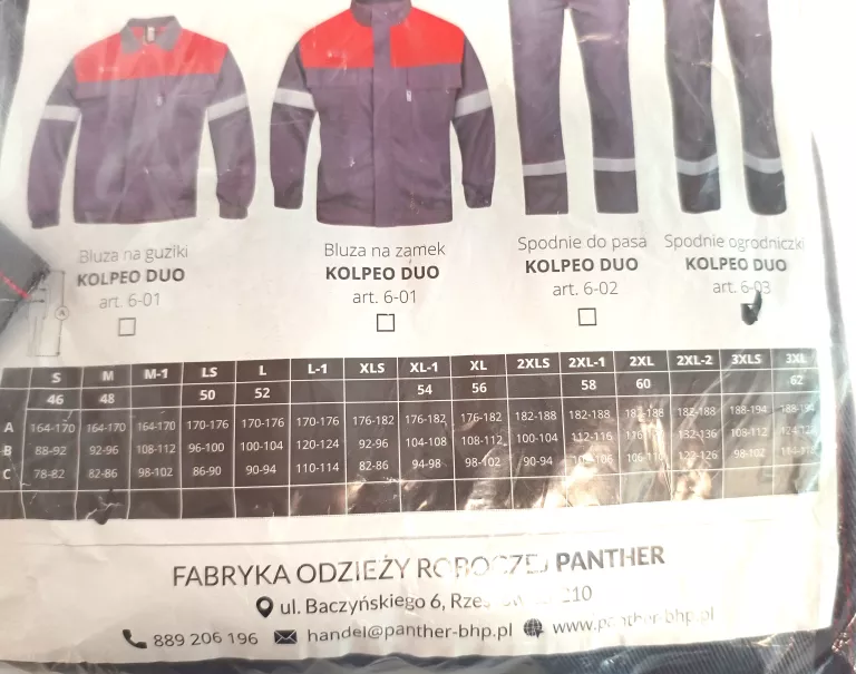 SPODNIE ROBOCZE PANTHER KOLPEO DUO ROZMIAR M JAK NOWE