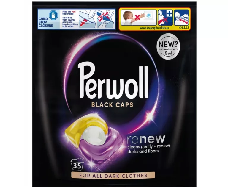 PERWOLL CAPS BLACK KAPSUŁKI DO PRANIA 35 SZT
