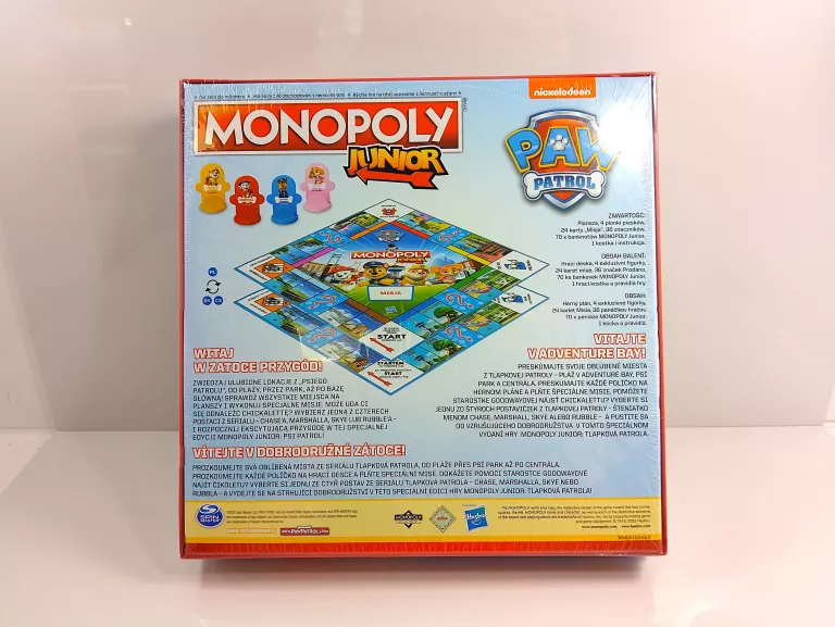 GRA PLANSZOWA MONOPOLY JUNIOR PSI PATROL HASBRO #FOLIA