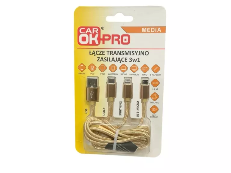 CAR OK KABEU USB 3W1
