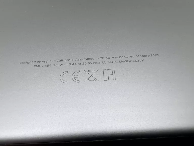 LAPTOP MACBOOK PRO A3401 M4 PRO SSD 512GB 24GB RAM KOMPLET STAN BDB