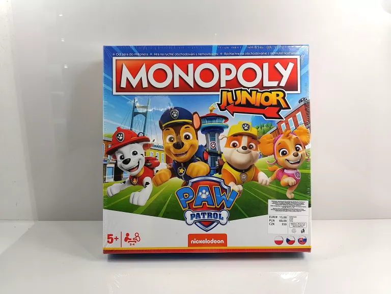 GRA PLANSZOWA MONOPOLY JUNIOR PSI PATROL HASBRO #FOLIA
