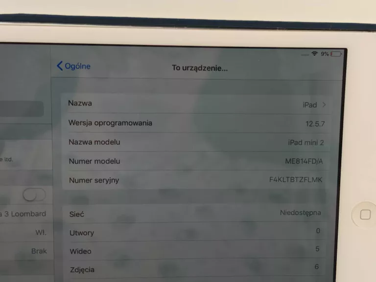 TABLET IPAD MINI 2 16GB IOS 12,5,7