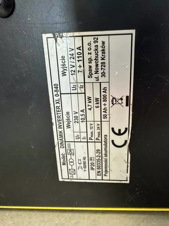 MAGNUM PROSTOWNIK Z ROZRUCHEM DINAMIK XL 0-840