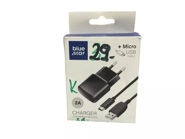 ŁADOWARKA SIECIOWA MICROUSB TYP B 2000 MA