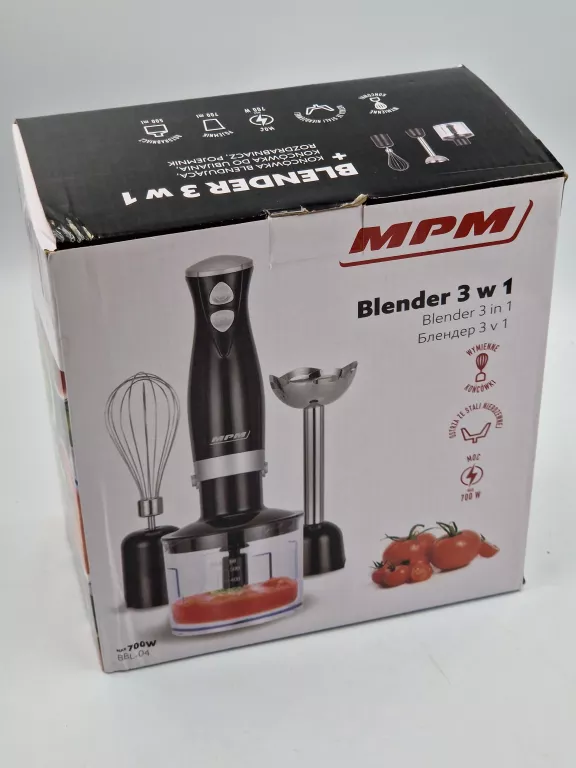 BLENDER 3 W 1 MPM CZARNY BBL-04 700W