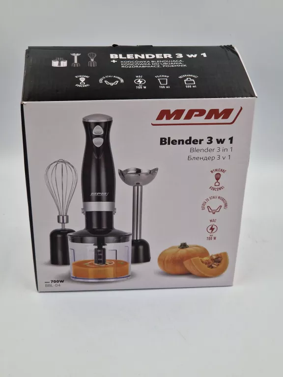 BLENDER 3 W 1 MPM CZARNY BBL-04 700W
