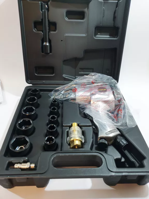STANLEY KLUCZ PNEUMATYCZNY 1/2" Z NASADKAMI 160157XSTN