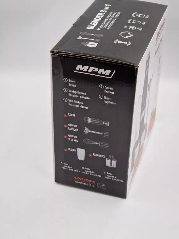 BLENDER 3 W 1 MPM CZARNY BBL-04 700W