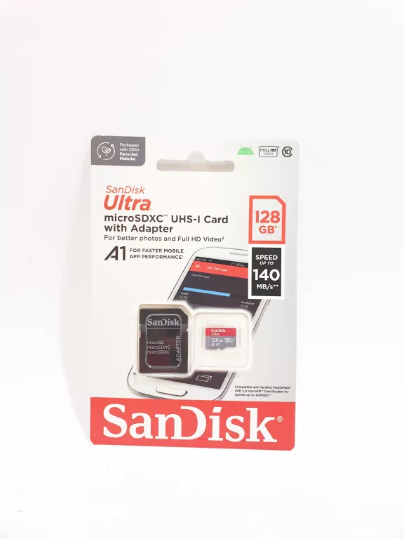 KARTA PAMIĘCI SANDISK ULTRA 128GB