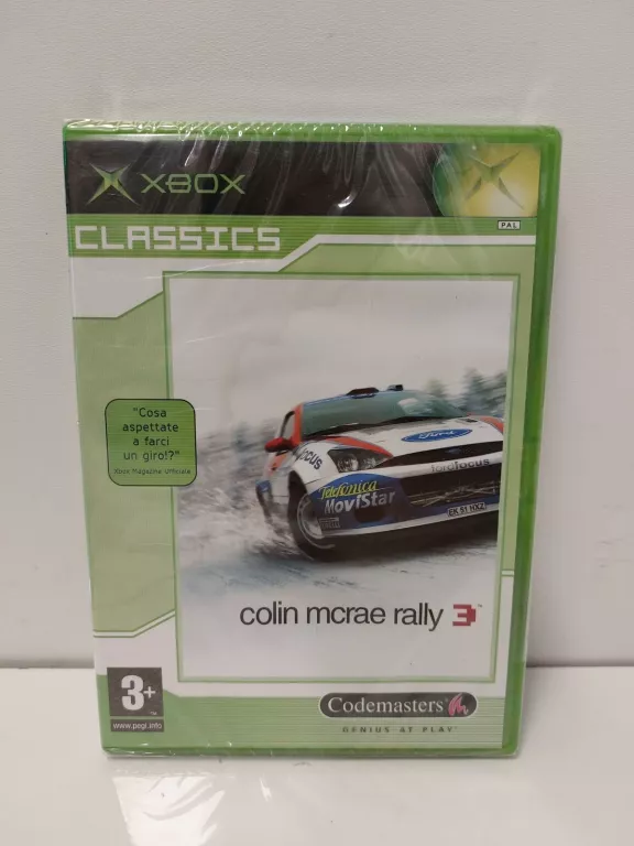 XBOX COLIN MCRAE RALLY 3 WYŚCIGI WRC FORZA GRA FOLIA X BOX CLASSIC