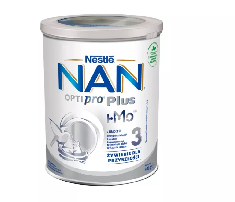 NAN OPTIPRO PLUS 3 HMO PRODUKT NA BAZIE MLEKA DLA MAŁYCH DZIECI 800 G