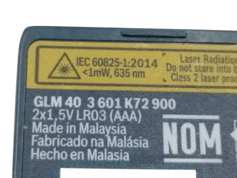 DALMIERZ LASEROWY BOSCH PROFESSIONAL GLM 40 3 601 K72 900
