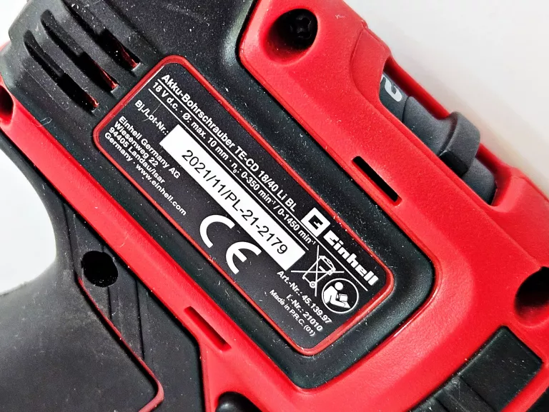 WKRĘTARKA EINHELL TE-CD 18/40 LI BL + ŁAD + BAT 2.5AH PUDEŁKA