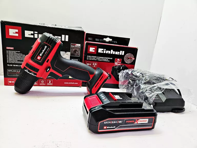 WKRĘTARKA EINHELL TE-CD 18/40 LI BL + ŁAD + BAT 2.5AH PUDEŁKA