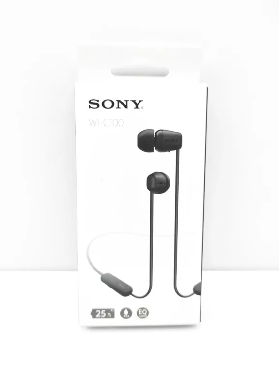 BEZPRZEWODOWE SŁUCHAWKI SONY WI-C100 CZARNE