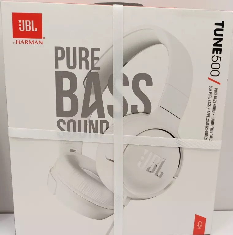 SŁUCHAWKI NAUSZNE JBL TUNE 500 BIAŁE