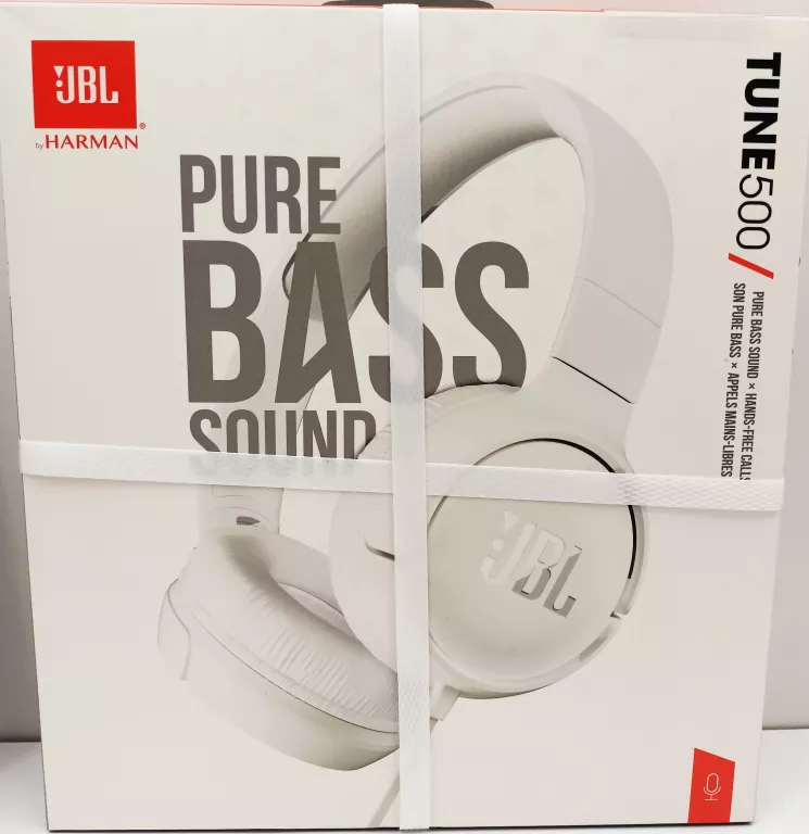SŁUCHAWKI NAUSZNE JBL TUNE 500 BIAŁE