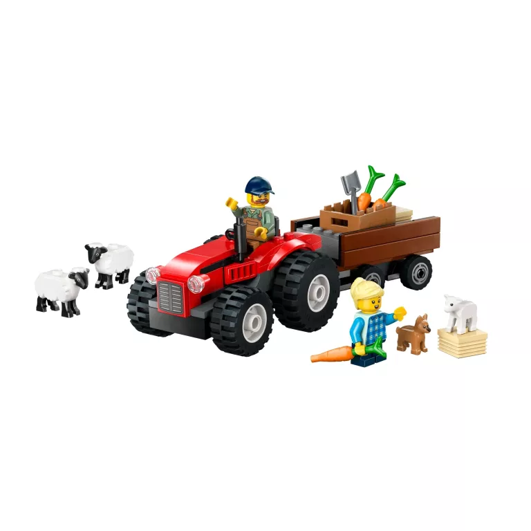 LEGO CITY 60461 CITY 60461 CZERWONY TRAKTOR Z PRZYCZEPĄ I OWCAMI