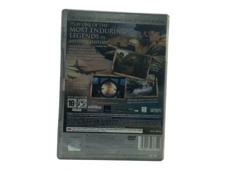GRA PS2 CALL OF DUTY 2: BIG RED ONE