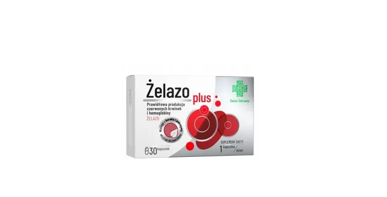 ŻELAZO PLUS 30 KAPSUŁEK BURAK WITAMINA C POKRZYWA
