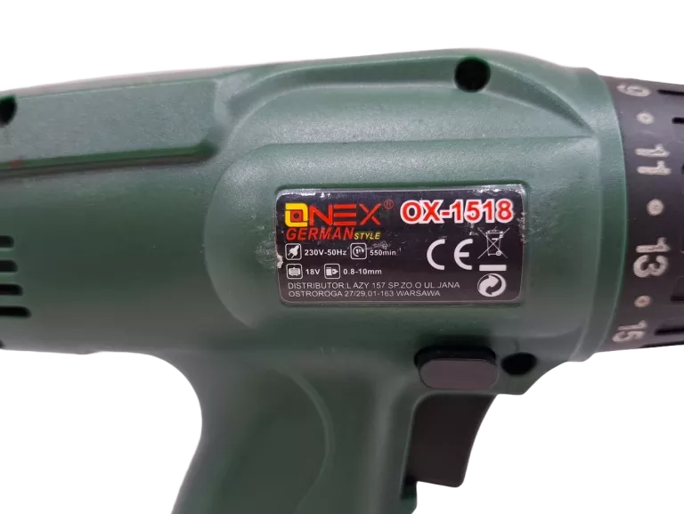 WKRĘTARKA ONEX ZASILANIE AKUMULATOROWE 18 V OX-1518