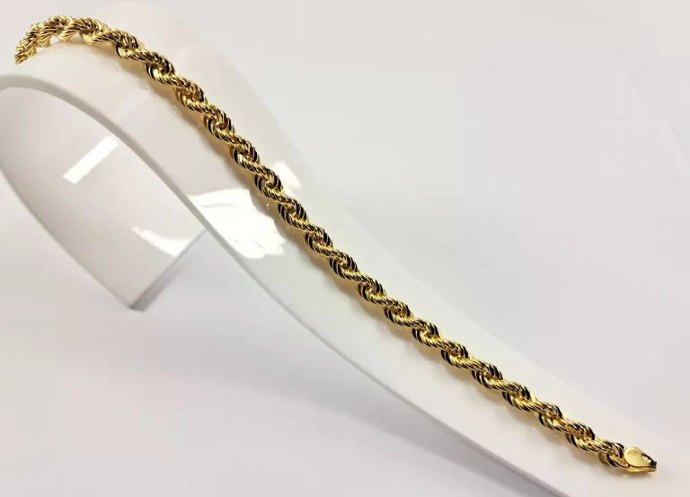 NIENOSZONA ZŁOTA BRANSOLETKA KORDEL P585 5,32G 19CM 4MM