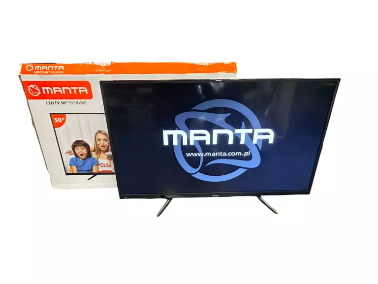 TELEWIZOR LED MANTA 50LUN58K 50 CALI 4K UHD KOMPLET SPRAWNY