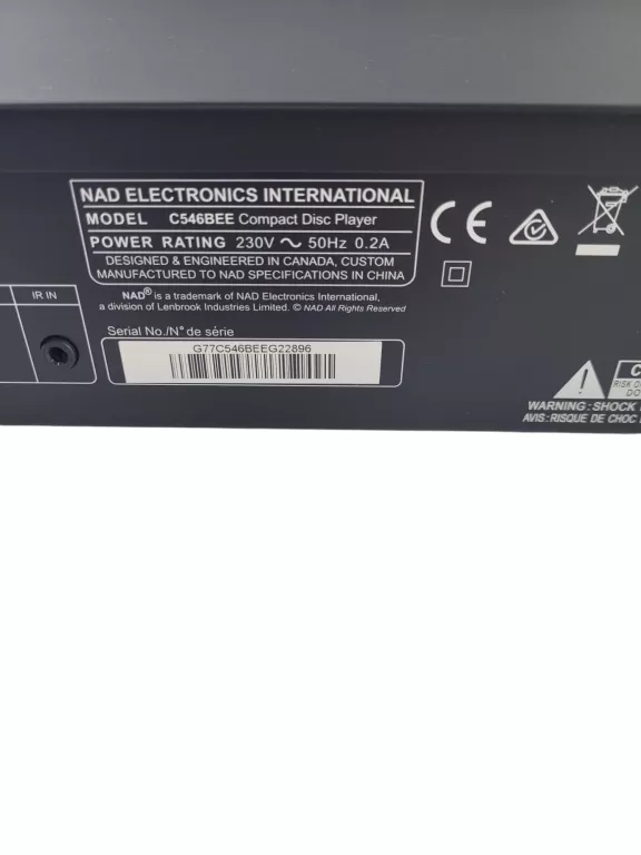 ODTWARZACZ CD NAD 546 BEE KARTON
