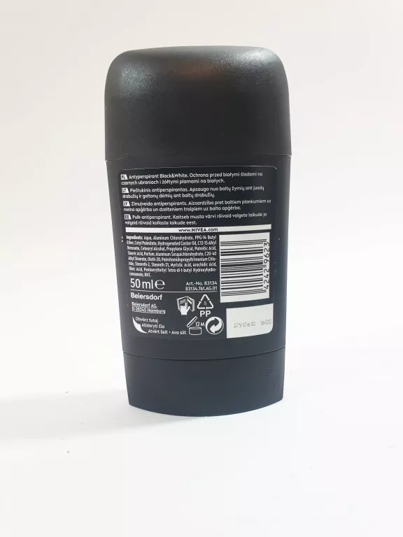 ANTYPERSPIRANT MĘSKI NIVEA MEN BLACK WHITE SZTYFT