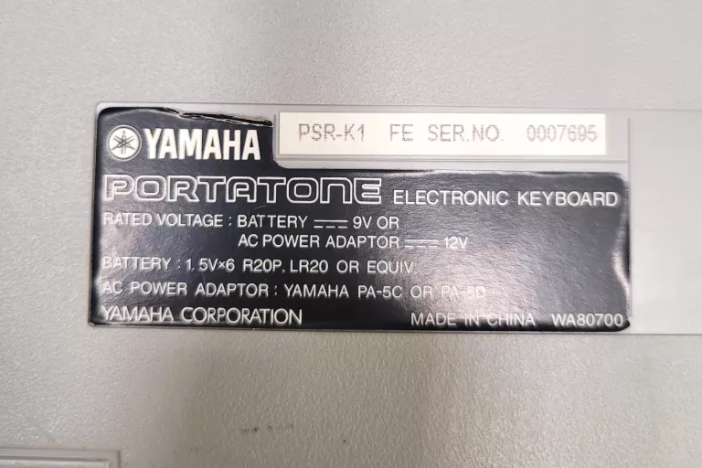 KEYBOARD YAMAHA PSR-K1