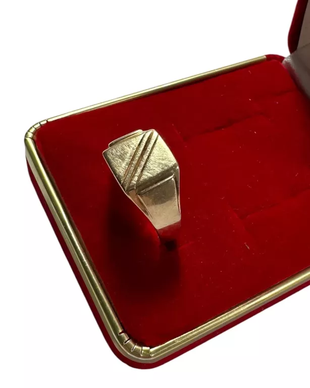 ZŁOTY MĘSKI SYGNET PRÓBY 583 / R. 27 / 5G!