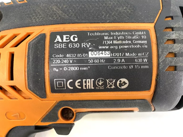 WIERTARKA AEG SBE 630 RV