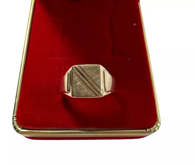 ZŁOTY MĘSKI SYGNET PRÓBY 583 / R. 27 / 5G!