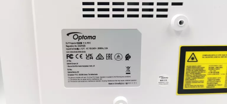 PROJEKTOR OPTOMA HZ40 DAZHHZS) PILOT OKABLOWANIE