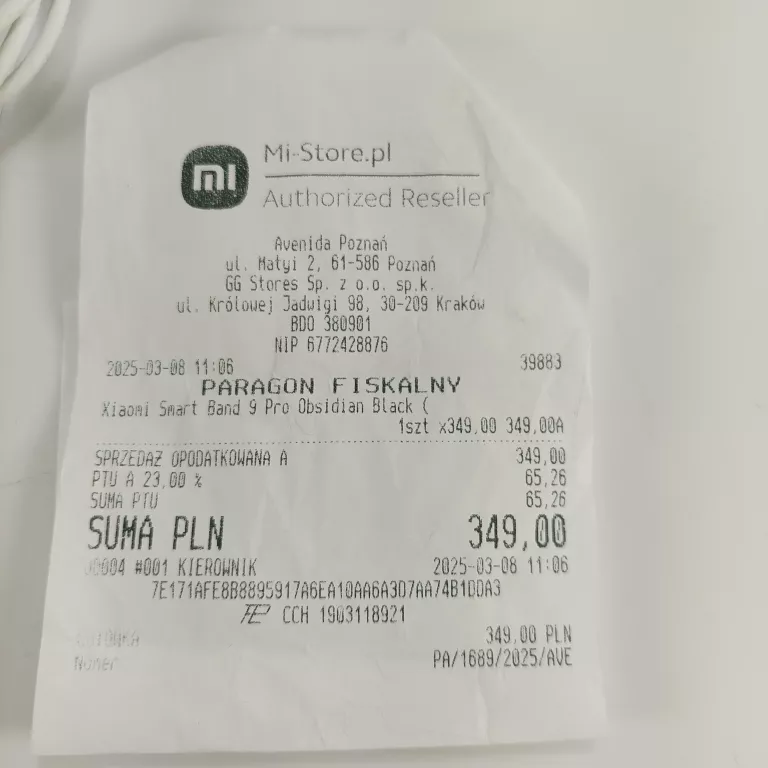 ZEGAREK SMARTWATCH XIAOMI SMART BAND 9 PRO GWARANCJA