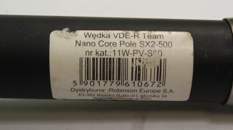 BAT VAN DEN EYNDE ROBINSON TEAM NANO CORE POLE SX2 - 700 7M 339G POKROWIEC