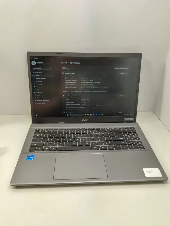 LAPTOP ACER N22C6 I5-1235U 24/512 SSD W11