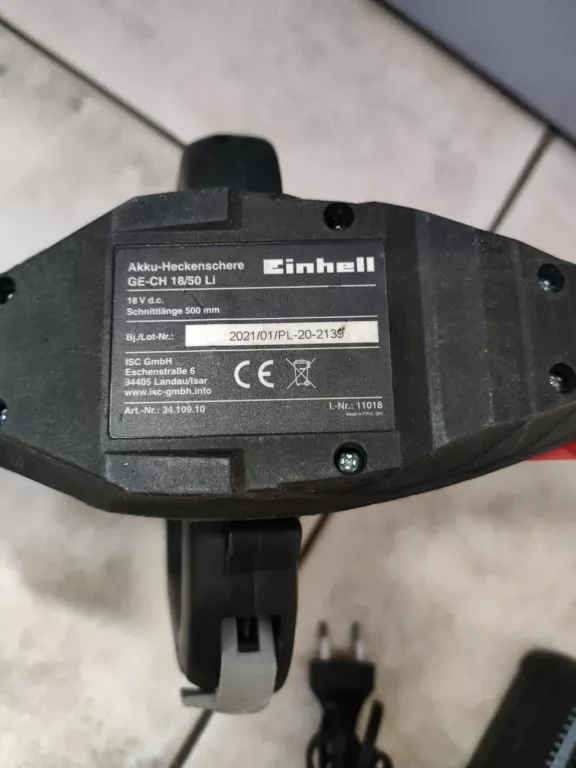 PIŁA NOŻYCE DO ŻYWOPŁOTU EINHELL GE-CH 18/50