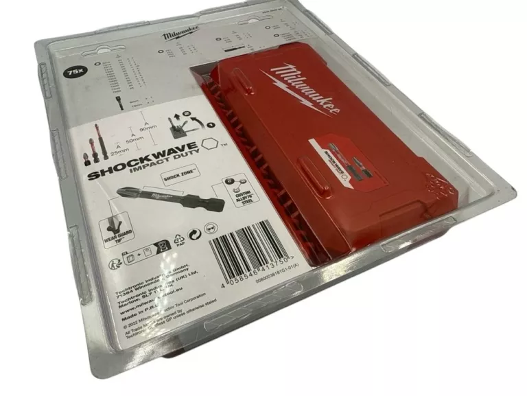 ZESTAW BITÓW UDAROWYCH KOŃCÓWEK DO WKRĘTARKI MILWAUKEE 4932492008 75SZT