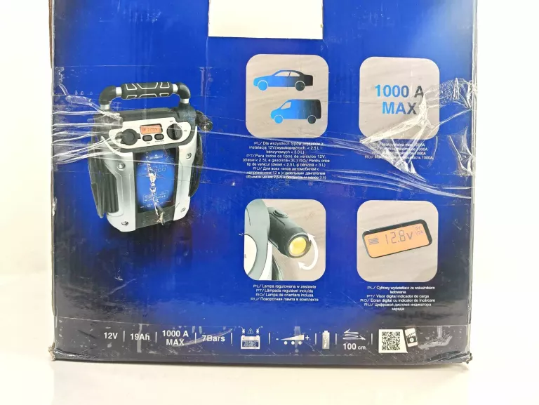 PROSTOWNIK BOOSTER NORAUTO N1000 19 AH 12 V KOMPRESOR